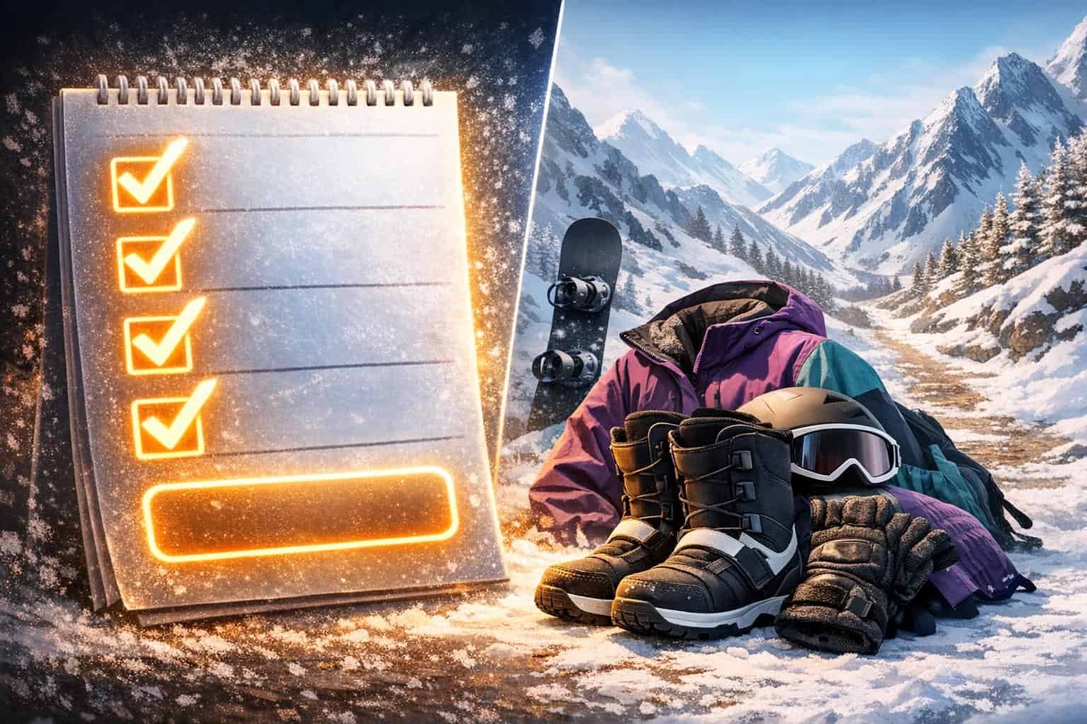 Choose Your Beginner Snowboard Gear Next Step Beginner snowboard gear checklist ready for purchase decision