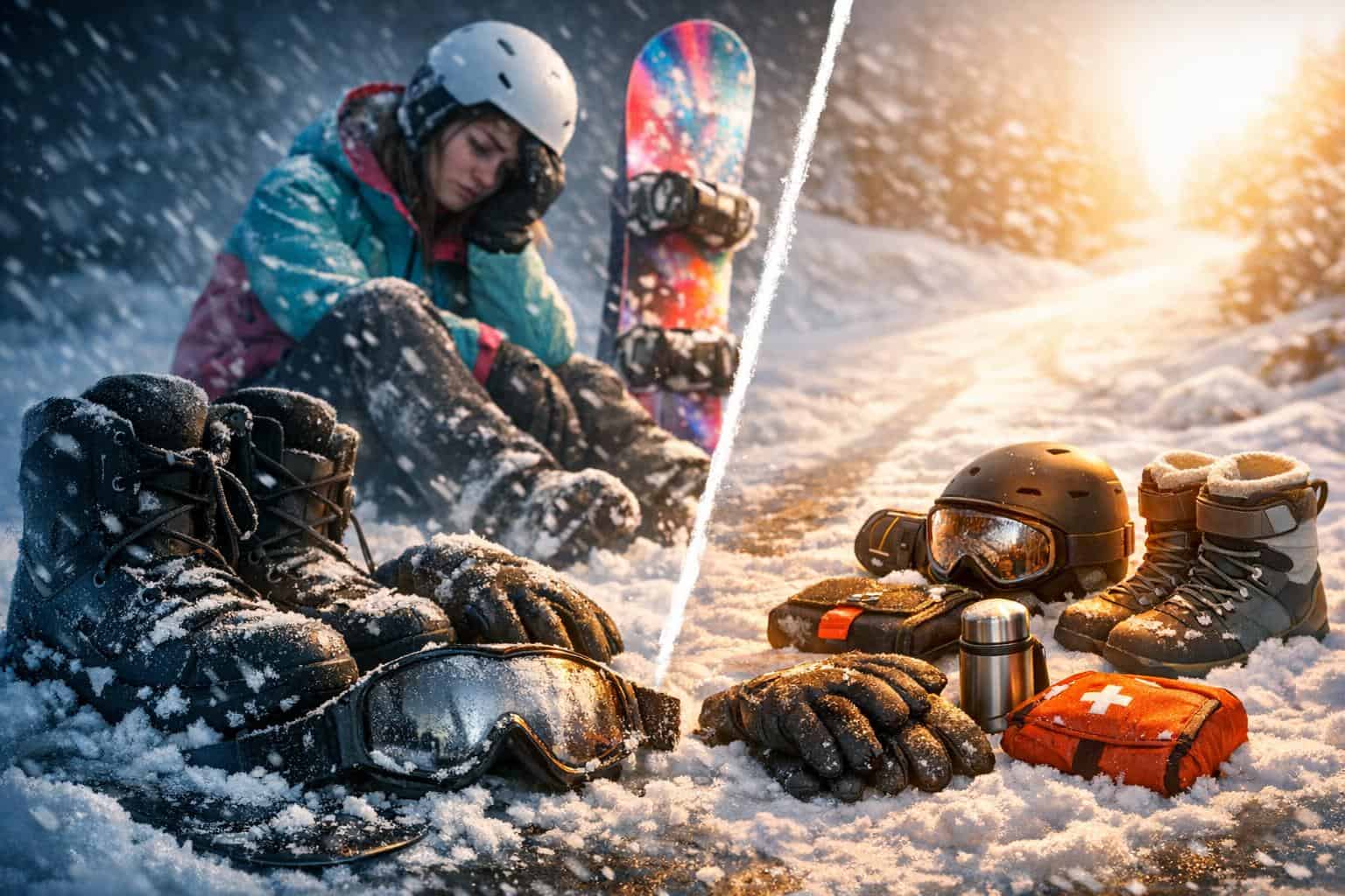 The Wrong Beginner Snowboard Gear Order Cold beginner snowboarder overwhelmed by wrong gear choices